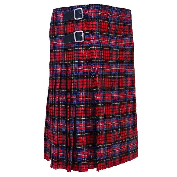 Tartan Kilt MacPherson 8 Yards Scottish Men’s Highland Dress - Picture 1 of 8